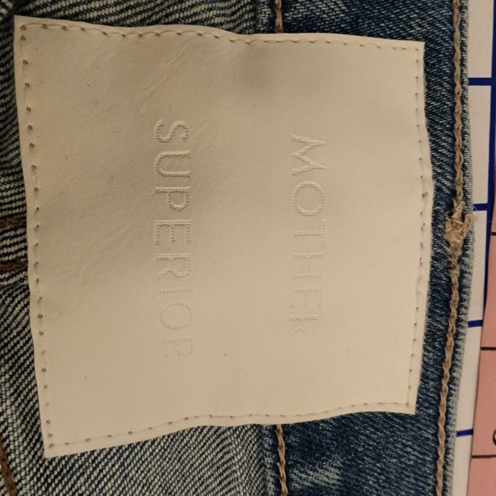 MOTHER The Tripper Flood Fray Jeans NWOT Blue Size 25 - Picture 6 of 14